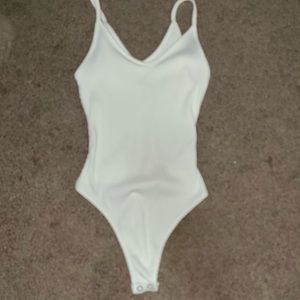 white thong bodysuit